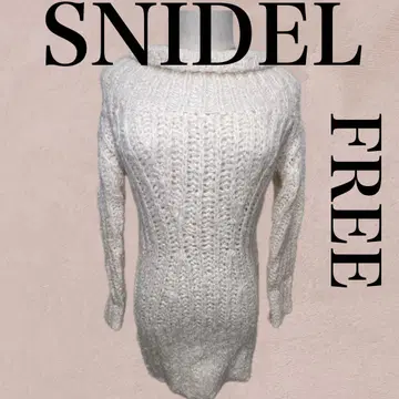 SNIDEL 니트 원피스 FREE 아이보리 스나이델