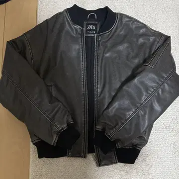 ZARA 다크 그레이 봄버 자켓 M