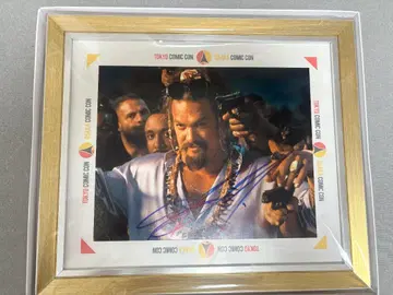 제이슨 모모아 친필 사인 도쿄 코믹콘 액자 포함
