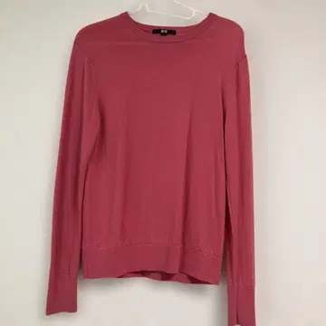 UNIQLO 핑크 옅은 핑크 파랑 네이비 컬러 긴팔 니트