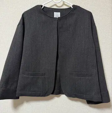 ina 노카라 자켓 다크 그레이