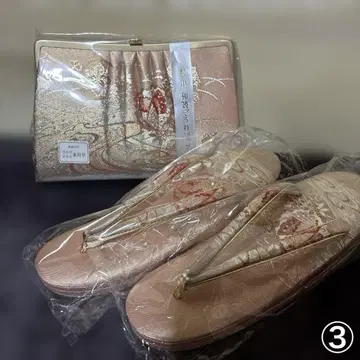 조리 백 세트 골드 클러치 핸드 일본 의류 기모노 조리 창작
