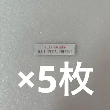 B.L.T. 2025년 11월호 응모권 5매 blt