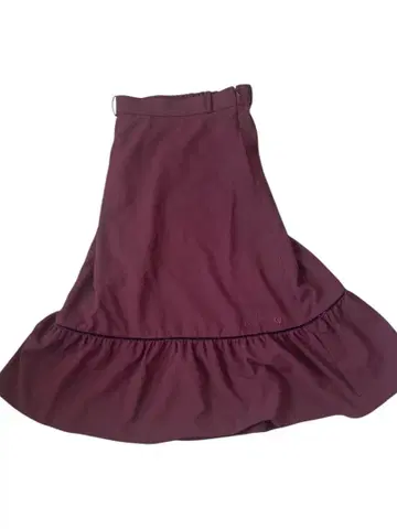 MARY QUANT 마리콴트 스커트 플레어 롱 자수 로고 M