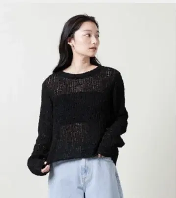 블랙 니트 스웨터 상의 MARW UNITED ARROWS 새상품