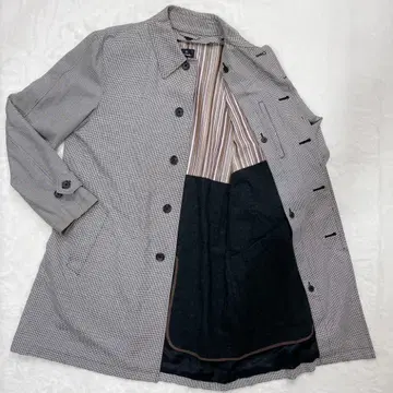 PS 폴 스미스 스텐카라 코트 캐시미어 라이너 하운드투스 패턴