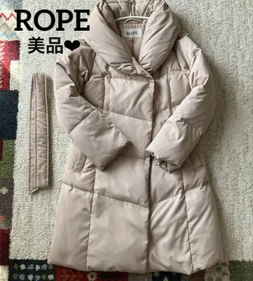 [ 새상품급 ] ROPE 로페 여배우 옷깃 숄카라 다운 코트
