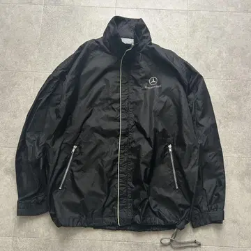 Mercedes-Benz 로고 나일론 자켓 블랙 메쉬 벤츠