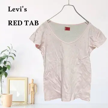 zB977 [ M ] Levi's RED TAB 큐빅 반팔 셔츠