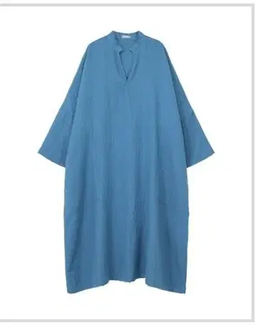 플랜테이션 25년 SS 마쉬멜로우 거즈 루즈핏 OP 블루 손세탁 가능