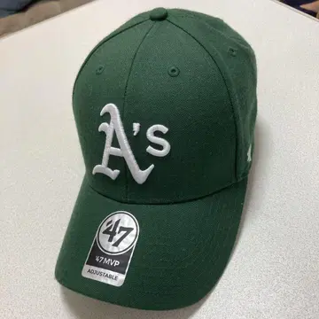 47 MVP A's 그린 컬러 캡 OSFA