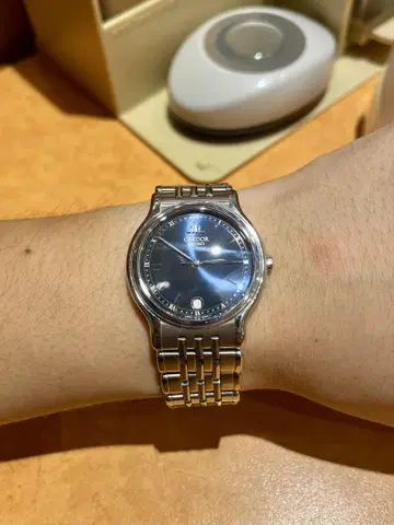 세이코 크레도르 네이비 다이얼