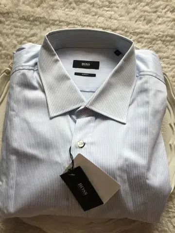 HUGO BOSS 남성용 셔츠 표기: US 17.7 / BR 45
