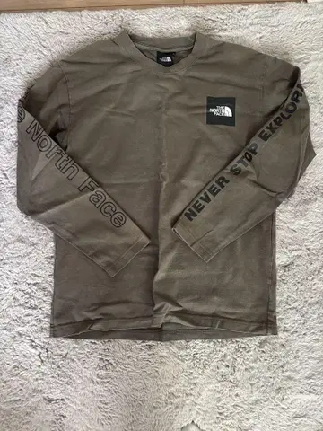 THE NORTH FACE 올리브 L 사이즈 긴팔 티셔츠