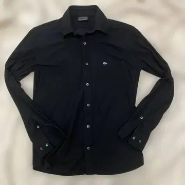 LACOSTE 블랙 긴팔 피케 셔츠 사이즈 2