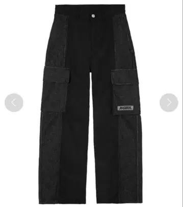 X-girl DENIM MIXED PANTS 데님 팬츠