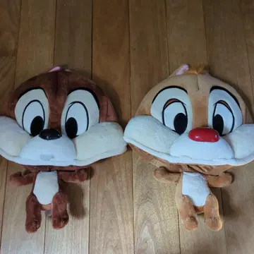 칩과 데일 봉제 인형 모자 2세트 칩데 할로윈 디즈니 캡