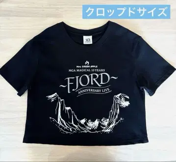 미세스 FJORD 라이브T셔츠 크롭 블랙