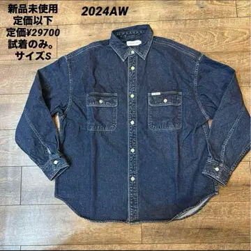 미사용 새상품 COOTIE 데님 L/S 워크 셔츠 S