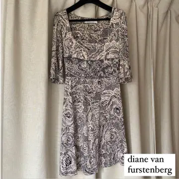 diane van furstenberg 모노톤 꽃무늬 원피스 2 사이즈