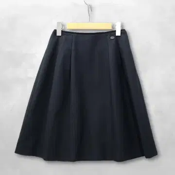 폭시 코튼 피케 릴리벨 스커트 블랙 38 (M)