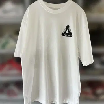 Palace Tri-Vex 티셔츠 화이트 레드 사이즈 L
