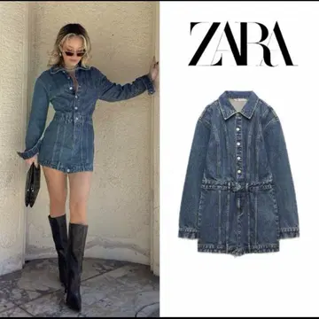 ZARA 데님 긴팔 원피스