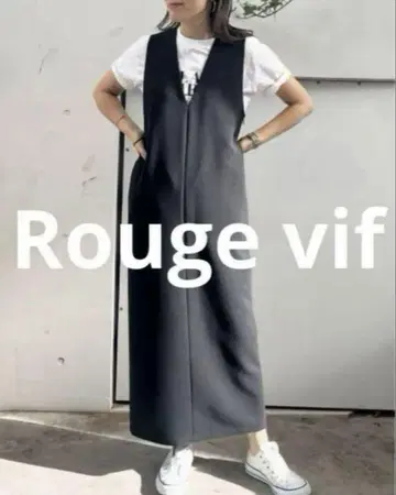 Rouge vif Sophie 2WAY 더블 크로스 오버롤 스커트