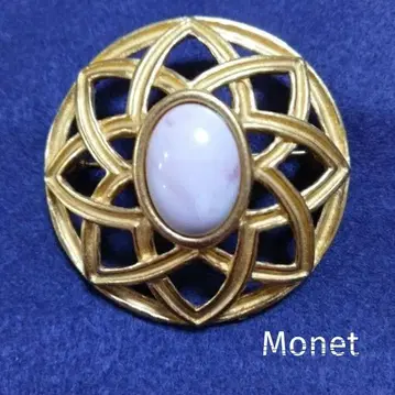 80' 빈티지 Monet 기하학 패턴 브로치 앤티크 레어 가치 있음