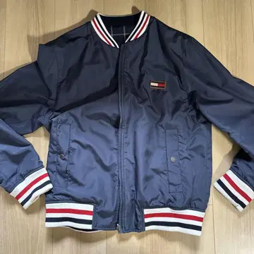 HILFIGER DENIM 네이비 나일론 자켓 M