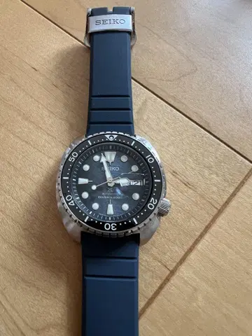 SEIKO 자동 와인딩 손목시계 200m 방수 네이비