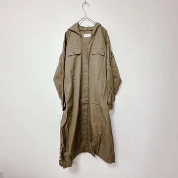 휴먼 우먼 [ M ] 코트/코튼 100% 캐주얼 긴팔 롱 기장