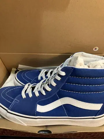 Vans 올드스쿨 블루 하이컷 스니커즈 28cm