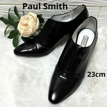 미사용 Paul Smith 여성용 숏부츠 블랙 23cm