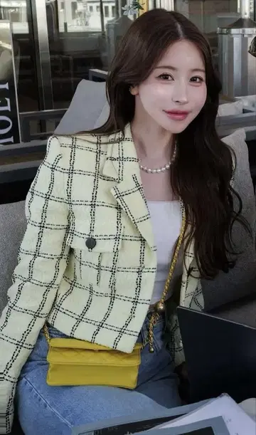 sheller 트위드 자켓 5th check tweed jacket