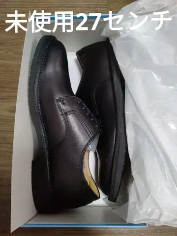 미사용 REGAL 리갈 101W AH 블랙 플레인토 27cm