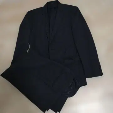 MALE & Co. 블랙 스트라이프 비즈니스 정장