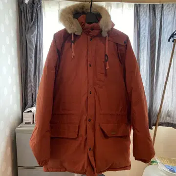 POLO 후드 부착 다운 자켓 여성용 L 사이즈