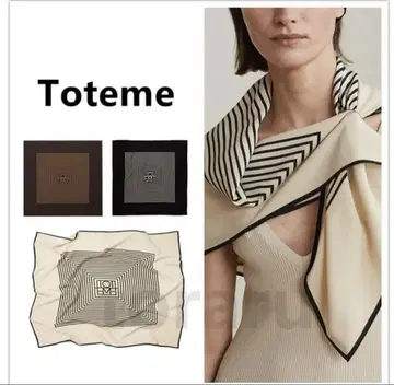 TOTEME 토템 실크 스카프