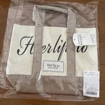 herlipto 미니 토트백 아이보리