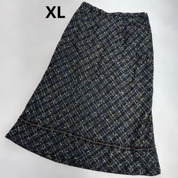레리안 빅 사이즈 트위드/롱 스커트 XL 사이즈 일본제 새상품급