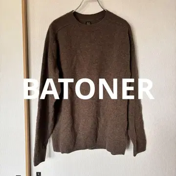 BATONER 크루넥 울 니트