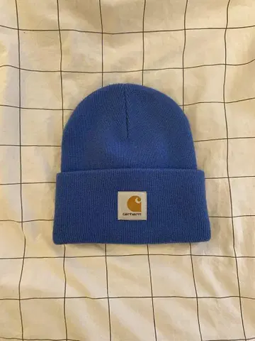 Carhartt 파랑 니트 모자