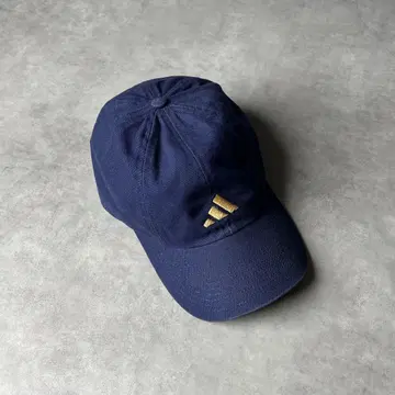 90s adidas 캡 자수 로고 네이비