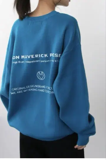 MAISONMAVERICK 코튼 더블 자카드 니트 풀오버