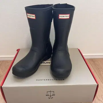 컨디션 최상 HUNTER 블랙 장화 24cm 레인부츠