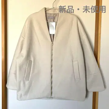 노카라 자켓 아이보리