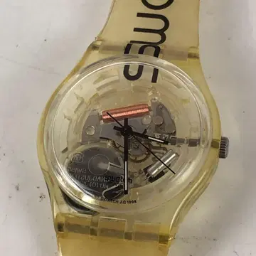 swatch 아날로그 손목시계 클리어 남성용 브랜드
