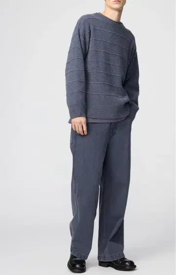 유니클로 U 와이드 핏 컬러 청바지 32 GRAY UNIQLOU