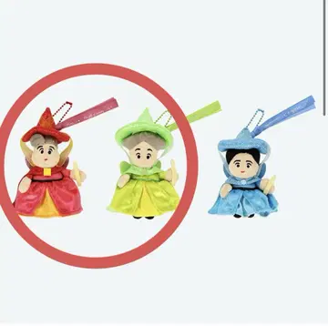 봉제 인형 참 플로라 포나 잠자는 숲속의 미녀 디즈니랜드